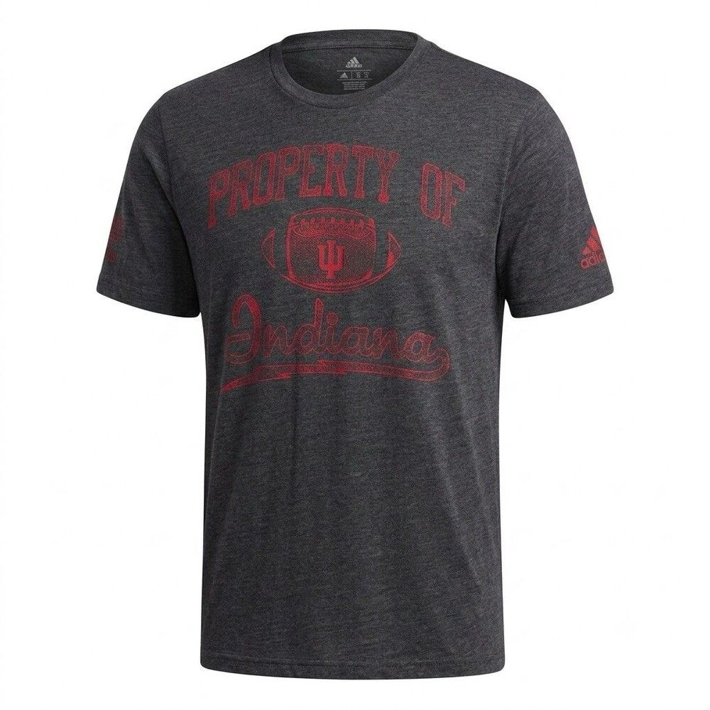 Adidas Indiana Hoosiers "Property of Indiana" Football Graphic T-Shirt Men's S